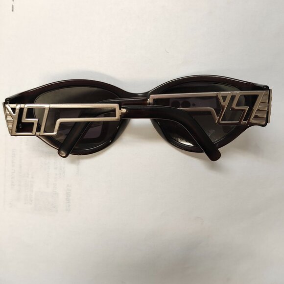 Yves Saint Laurent YSL 6559 Y788 Brown Silver 55mm Sunglasses - Picture 2 of 4